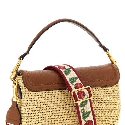 Valentino Garavani Brown Viscose Shoulder Bag Valentino Garavani