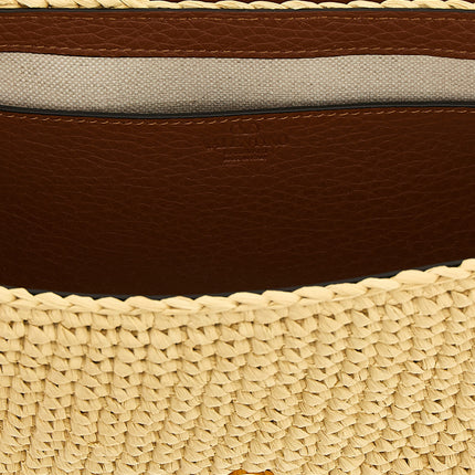 Valentino Garavani Brown Viscose Shoulder Bag Valentino Garavani