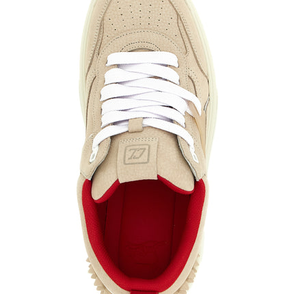 Christian Louboutin Beige Calfskin Athletic Sneakers Christian Louboutin