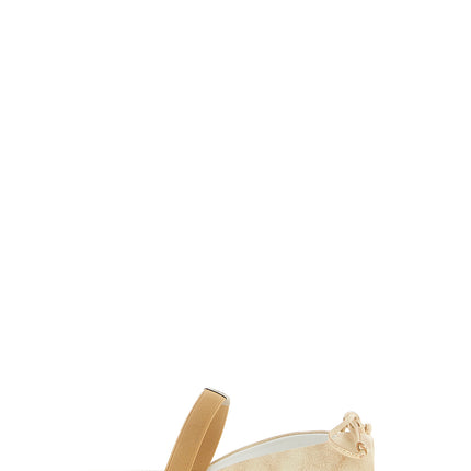 MM6 Maison Margiela Beige Cowhide Slides MM6 Maison Margiela