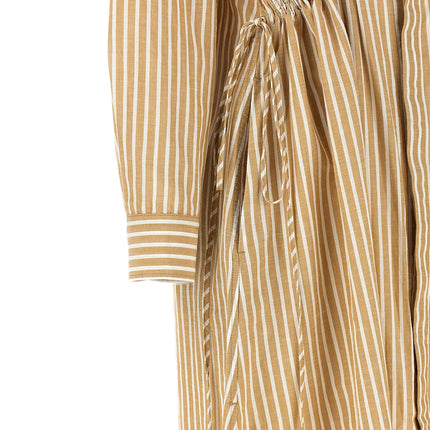 Polo Ralph Lauren Beige Cotton Midi Dress Polo Ralph Lauren