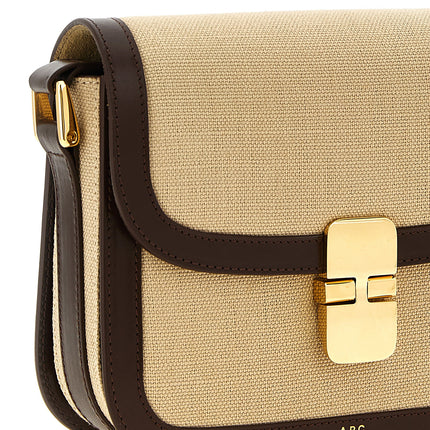 A.P.C. Beige Cotton Crossbody Bag A.P.C.