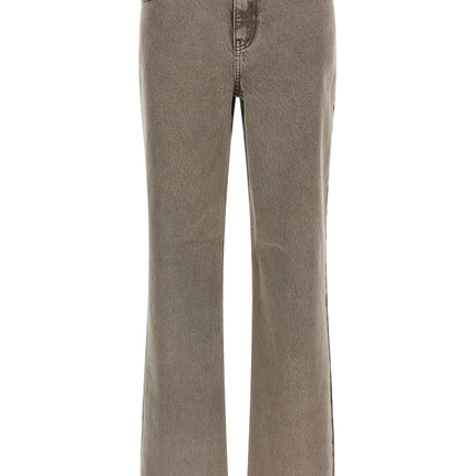 ROTATE BIRGER CHRISTENSEN Brown Cotton Straight-Leg Jeans ROTATE BIRGER CHRISTENSEN