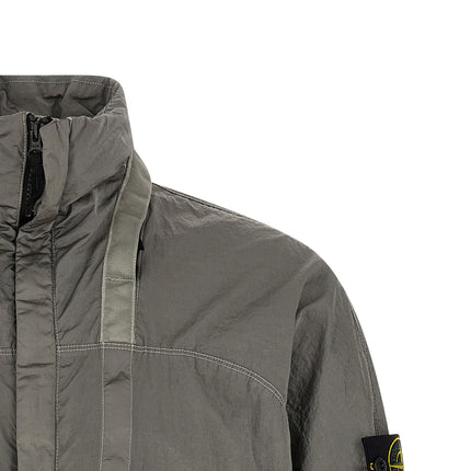Stone Island Gray Polyamide Bomber Stone Island