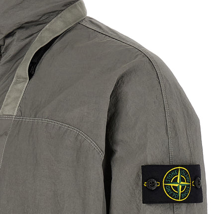 Stone Island Gray Polyamide Bomber Stone Island