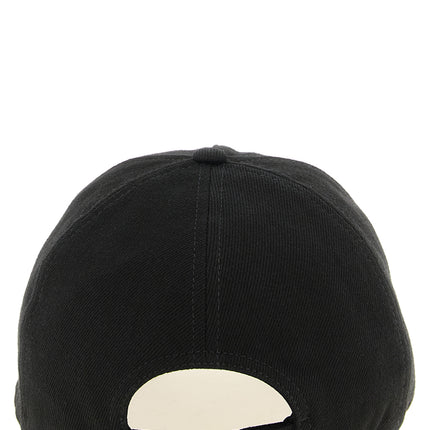 Saint Laurent Black Cotton Cap (Baseball Hat) Saint Laurent