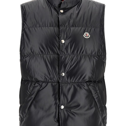 Moncler Blue Polyester Sleeveless Jacket Moncler