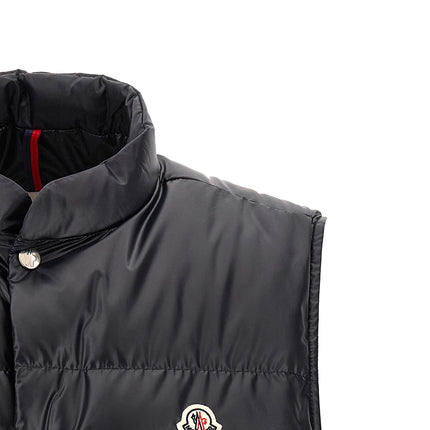 Moncler Blue Polyester Sleeveless Jacket Moncler