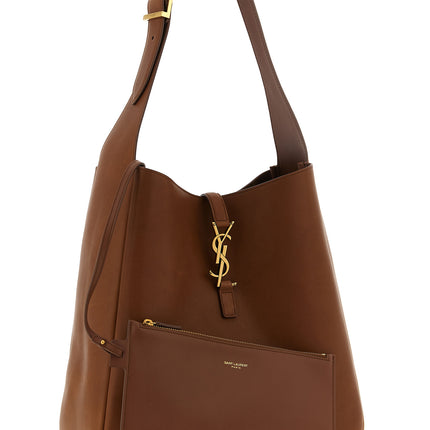 Saint Laurent Brown Calfskin Shoulder Bag Saint Laurent