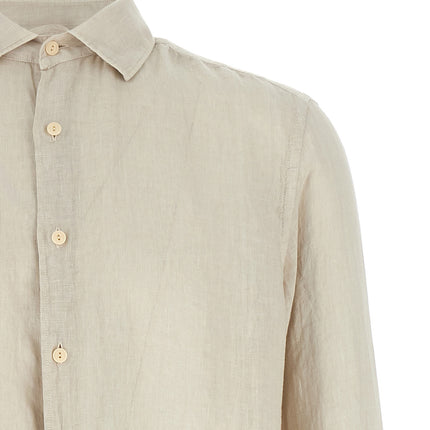 MC2 Saint Barth Beige Linen Blouse MC2 Saint Barth