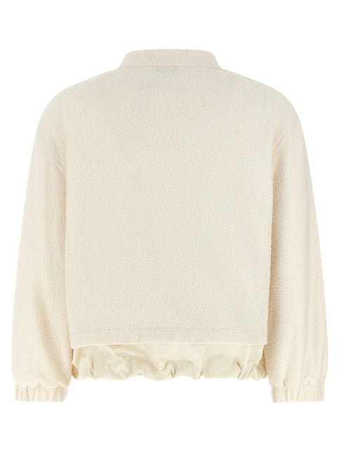 Moncler White Polyester Cardigan Moncler