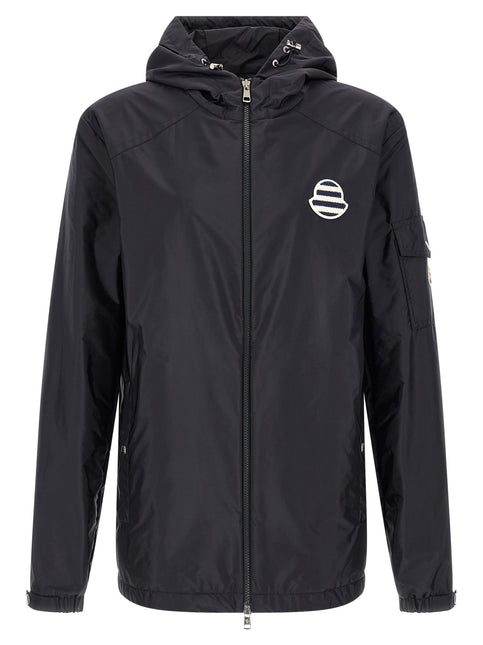 Moncler Blue Polyamide Shell Jacket Moncler