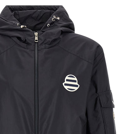 Moncler Blue Polyamide Shell Jacket Moncler