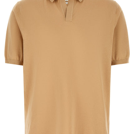 MC2 Saint Barth Beige Cotton Polo Shirt MC2 Saint Barth