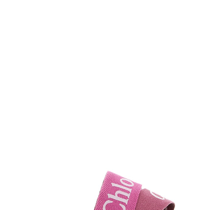 Chloé Multicolor Linen Slides Chloé