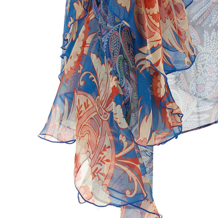 Etro Blue Silk Blouse Etro