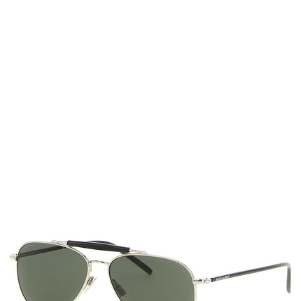 Saint Laurent Silver Acetate Sunglasses Saint Laurent