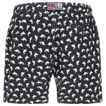 MC2 Saint Barth Bicolor Polyester Swim Shorts MC2 Saint Barth