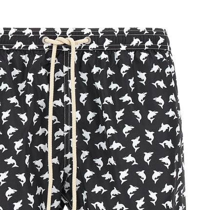 MC2 Saint Barth Bicolor Polyester Swim Shorts MC2 Saint Barth