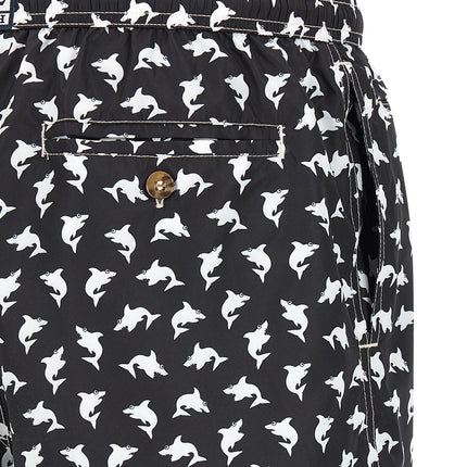 MC2 Saint Barth Bicolor Polyester Swim Shorts MC2 Saint Barth