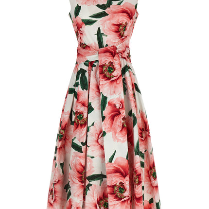 SAMANTHA SUNG Multicolor Cotton Midi Dress SAMANTHA SUNG