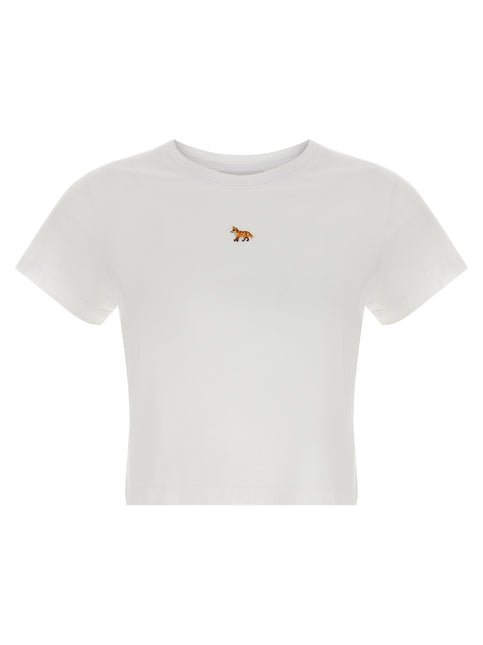 Maison Kitsuné White Cotton T-Shirt Maison Kitsuné