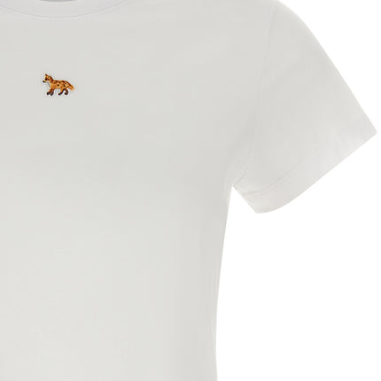 Maison Kitsuné White Cotton T-Shirt Maison Kitsuné