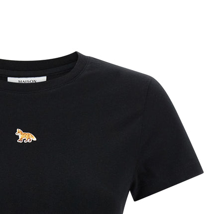 Maison Kitsuné Black Cotton T-Shirt Maison Kitsuné