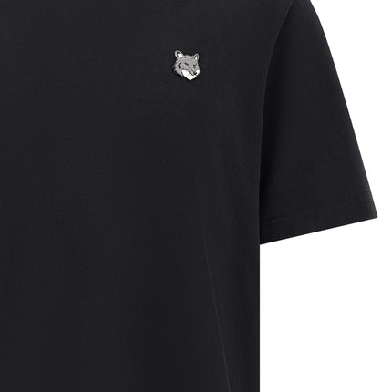 Maison Kitsuné Black Cotton T-Shirt Maison Kitsuné