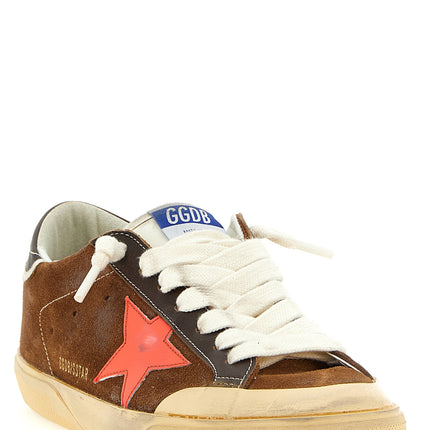 Golden Goose Brown Cowhide Low Top Sneakers Golden Goose