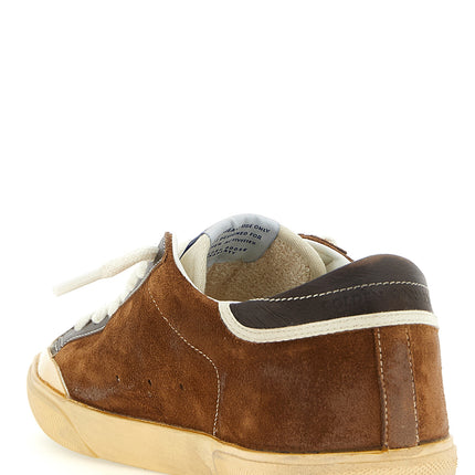 Golden Goose Brown Cowhide Low Top Sneakers Golden Goose