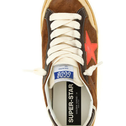 Golden Goose Brown Cowhide Low Top Sneakers Golden Goose