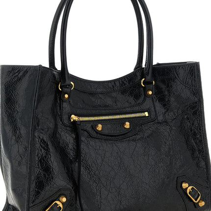 Balenciaga Black Lamb Leather Tote Bag Balenciaga