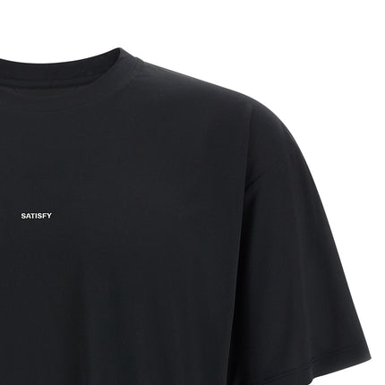 SATISFY Black Polyester T-Shirt SATISFY