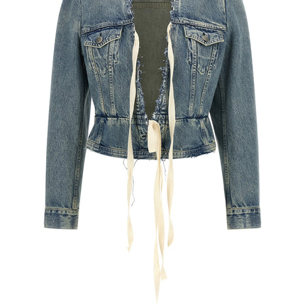 Maison Margiela Blue Cotton Denim Jacket Maison Margiela