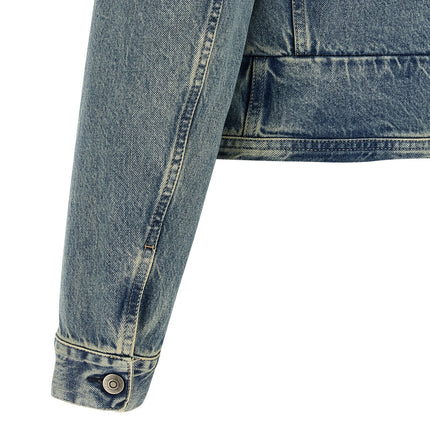 Maison Margiela Blue Cotton Denim Jacket Maison Margiela