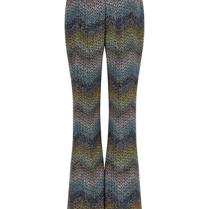 Missoni Multicolor Viscose Flared Pants Missoni