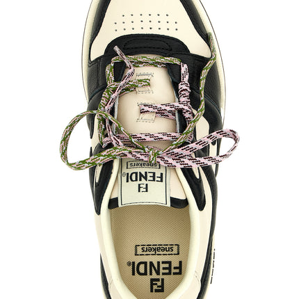Fendi Bicolor Calfskin Athletic Sneakers Fendi