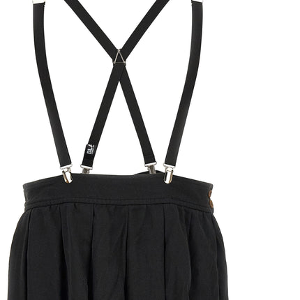 Comme Des Garçons Black Polyester Midi Skirt Comme Des Garçons
