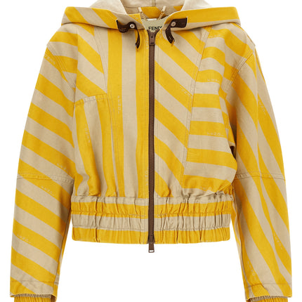 Fendi Bicolor Cotton Jacket Fendi