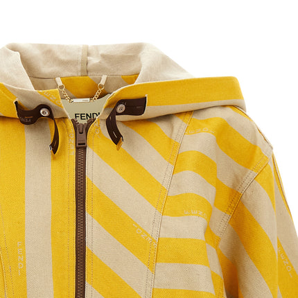 Fendi Bicolor Cotton Jacket Fendi