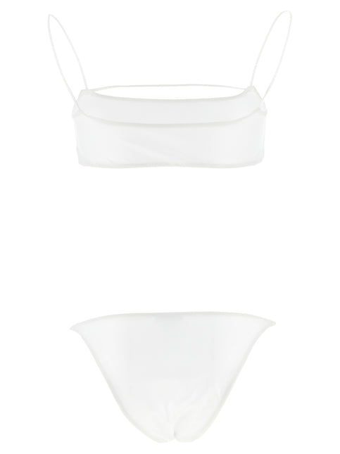 ALLIS White Polyester Bikini ALLIS