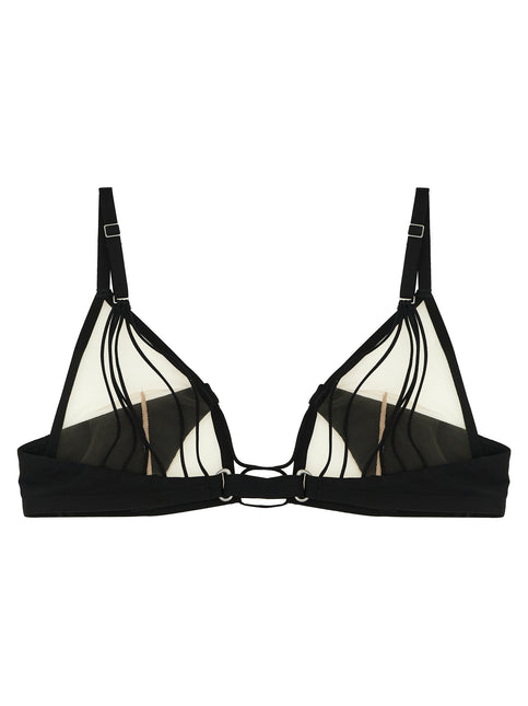 Rick Owens Black Nylon Bra Rick Owens