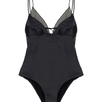 ALLIS Black Polyester One-Piece Swimsuit ALLIS