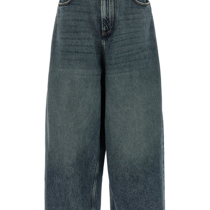 Balenciaga Blue Cotton Relaxed Fit Jeans Balenciaga