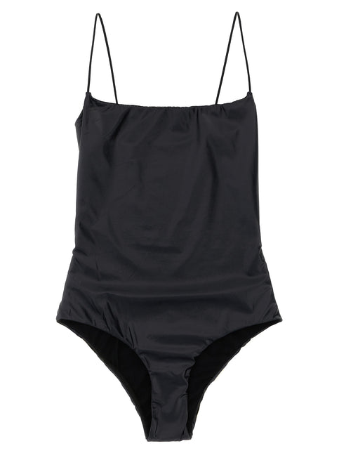 ALLIS Black Polyester One-Piece Swimsuit ALLIS