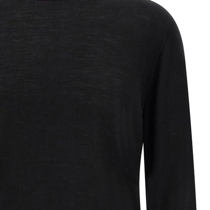 MA'RY'YA Black Virgin Wool Cardigan MA'RY'YA