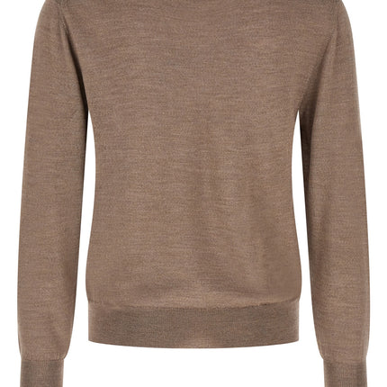 MA'RY'YA Gray Virgin Wool Cardigan MA'RY'YA