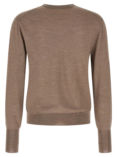 MA'RY'YA Gray Virgin Wool Cardigan MA'RY'YA