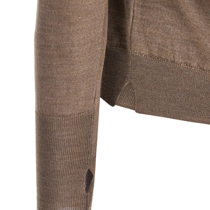 MA'RY'YA Gray Virgin Wool Cardigan MA'RY'YA